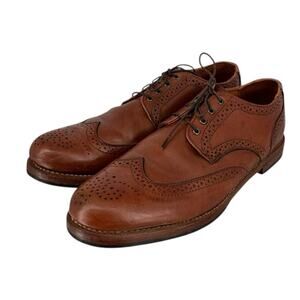 Rancourt & Co Mens Leather Wingtip Derby Shoes Size 11 E Made in Maine Lace Up